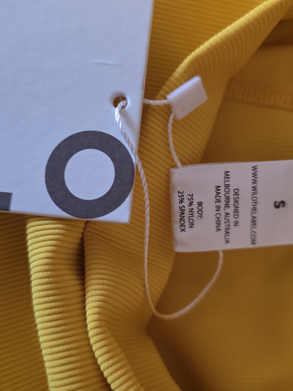 Womens WILO High-Waist Yellow Leggings Size S - Picture 3 of 4
